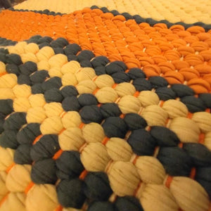 DULTON Cotton Chindi Mat, 50x75cm, available in two styles. Suitable for living rooms, sofas, and other Indian areas.