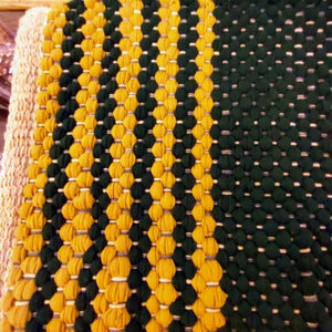 DULTON Cotton Chindi Mat, 50x75cm, available in two styles. Suitable for living rooms, sofas, and other Indian areas.