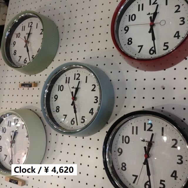 BONOX Utility Wall Clock, 5 Types, Wall-Mounted Statistical Clock, Living Room　