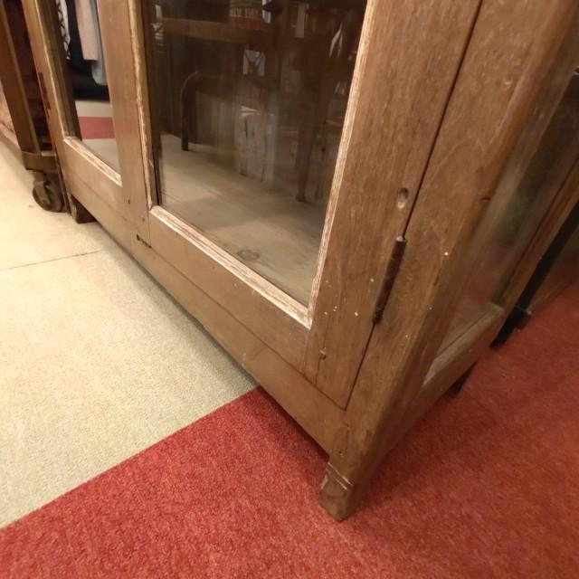 [In-store pickup only] Antique Indian glass window 3-tier shelf, antique living room interior display fixture