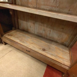 [In-store pickup only] Antique Indian glass window 3-tier shelf, antique living room interior display fixture