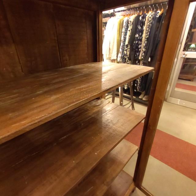 [In-store pickup only] Indian antique glass window 4-drawer cabinet, antique living room interior display fixture