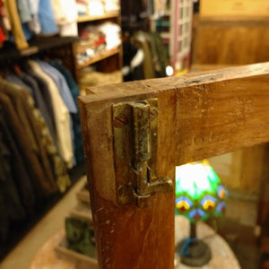 [In-store pickup only] Indian antique glass window 4-drawer cabinet, antique living room interior display fixture