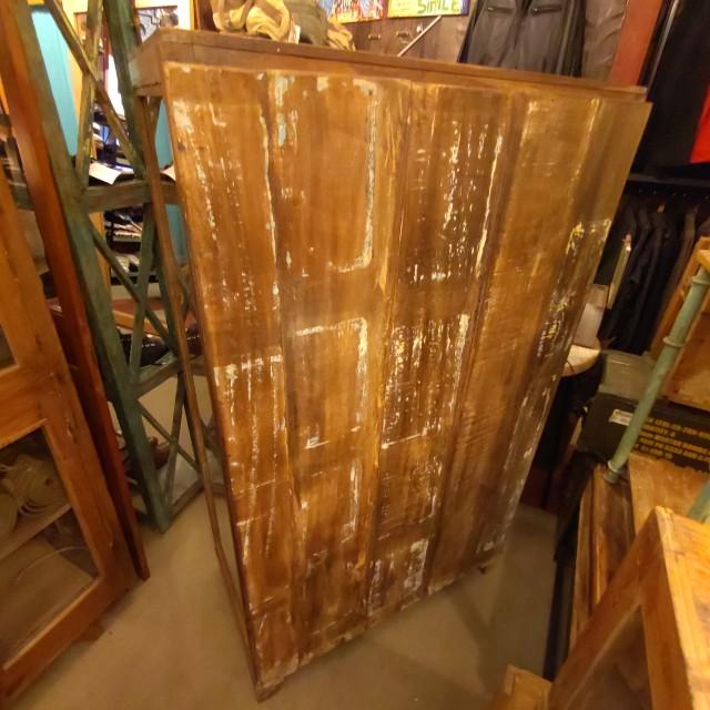 [In-store pickup only] Indian antique glass window 4-drawer cabinet, antique living room interior display fixture