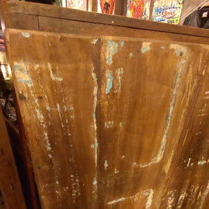 [In-store pickup only] Indian antique glass window 4-drawer cabinet, antique living room interior display fixture