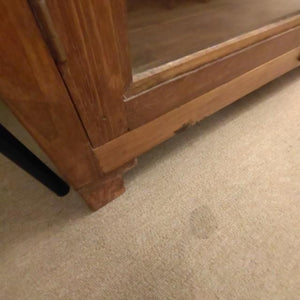 [In-store pickup only] Indian antique glass window 4-drawer cabinet, antique living room interior display fixture