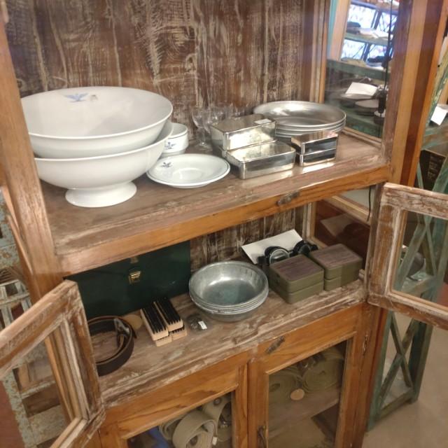[In-store pickup only] Antique Indian pantry cabinet, antique living room interior display fixture
