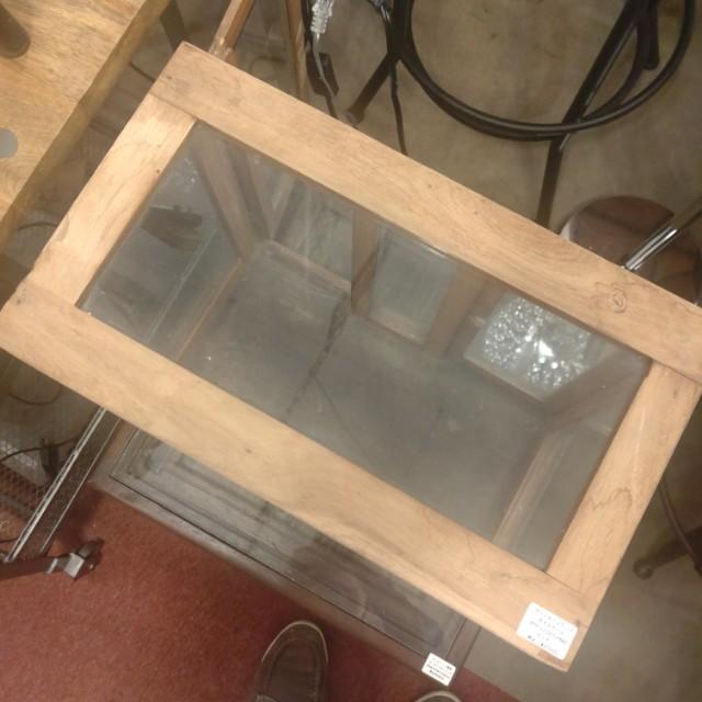 Vintage Indian wood display box, display fixture　