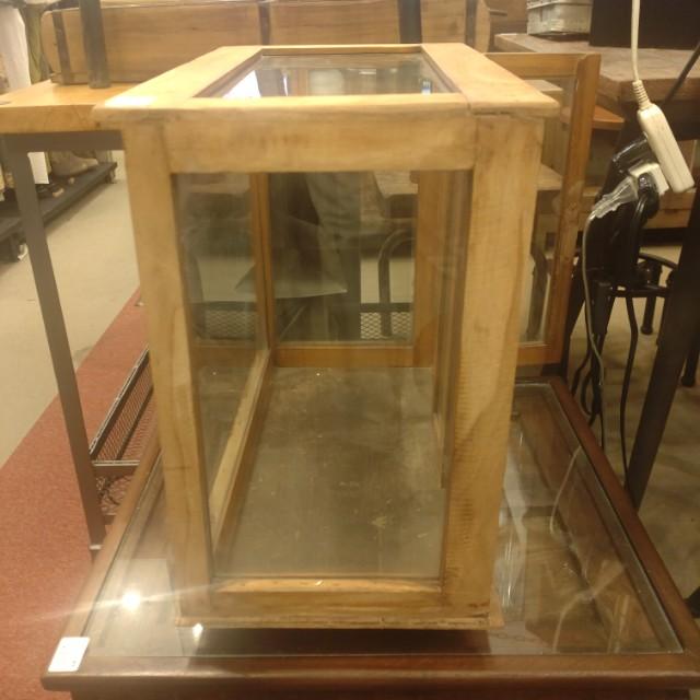 Vintage Indian wood display box, display fixture　