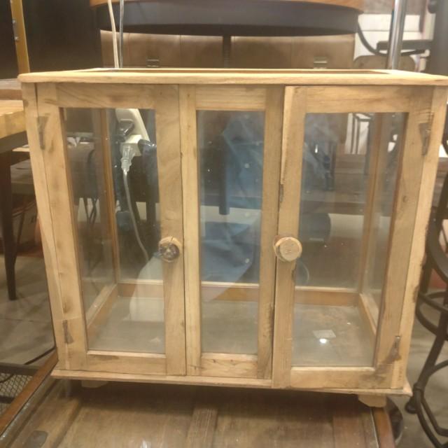 Vintage Indian wood display box, display fixture　