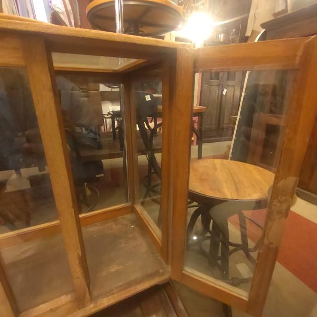 Vintage Indian wood display box, display fixture　