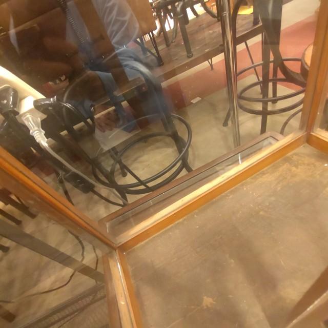 Vintage Indian wood display box, display fixture　