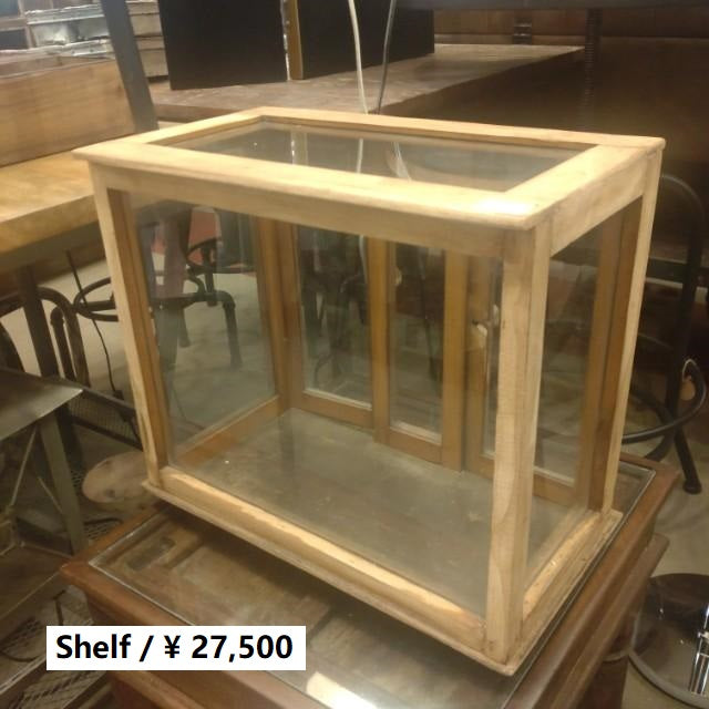 Vintage Indian wood display box, display fixture　