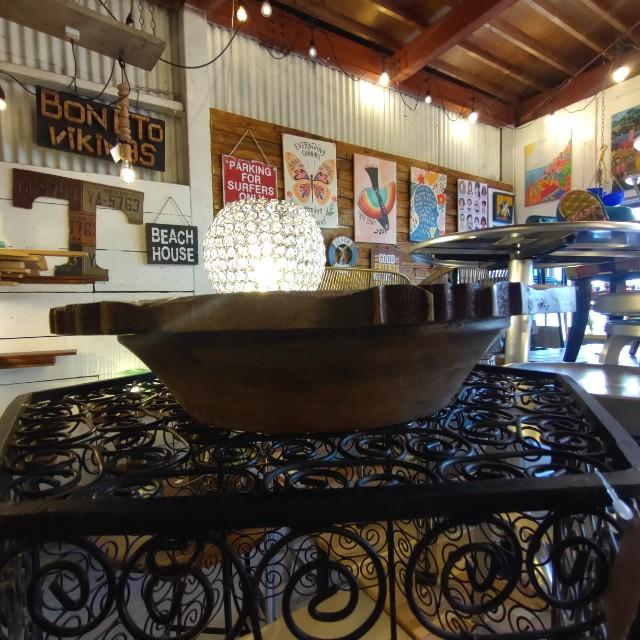 Mango Wood Floral engraving Tray India Antique Style