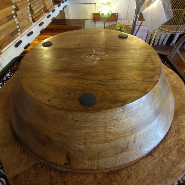 Mango Wood Floral engraving Tray India Antique Style