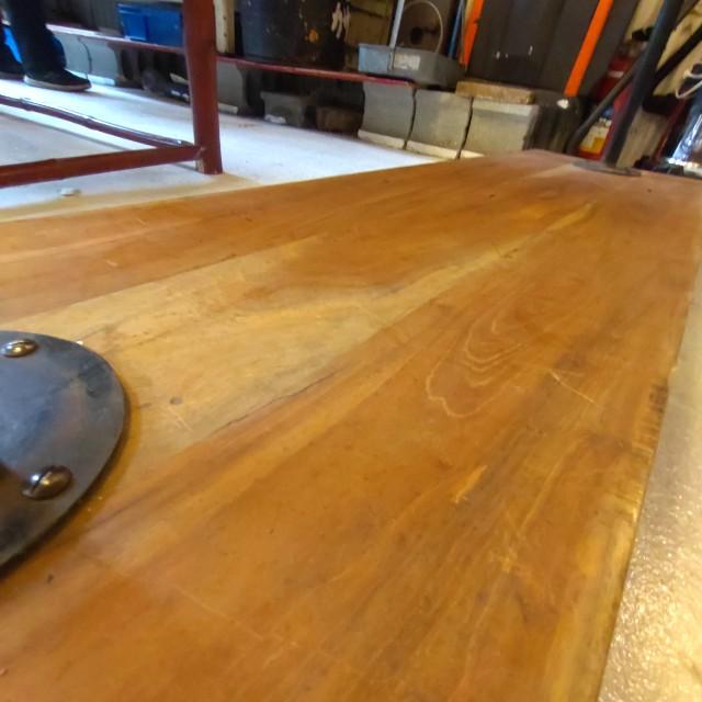 [In-store pickup only] Wood Shelf Iron Hanger Stand Hanger Rack Store fixtures