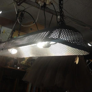 IRON　OVAL　CHANDELIER　２Colors in total Orange Black 2Light hanging