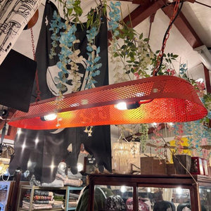 IRON　OVAL　CHANDELIER　２Colors in total Orange Black 2Light hanging