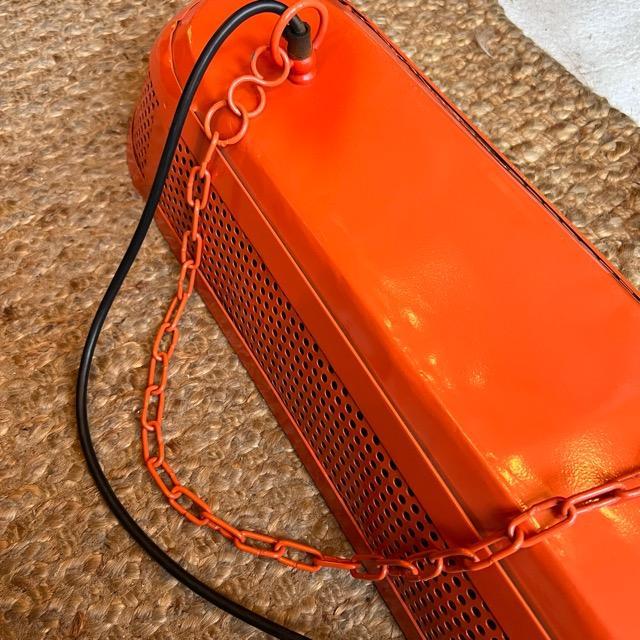 IRON　OVAL　CHANDELIER　２Colors in total Orange Black 2Light hanging