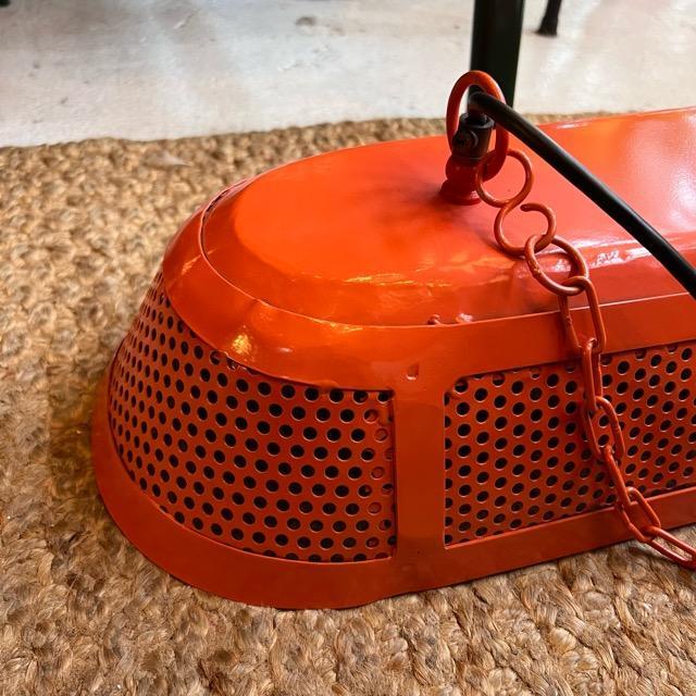 IRON　OVAL　CHANDELIER　２Colors in total Orange Black 2Light hanging