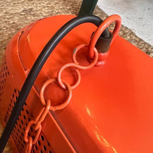 IRON　OVAL　CHANDELIER　２Colors in total Orange Black 2Light hanging