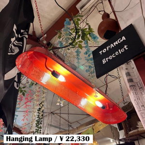 IRON　OVAL　CHANDELIER　２Colors in total Orange Black 2Light hanging