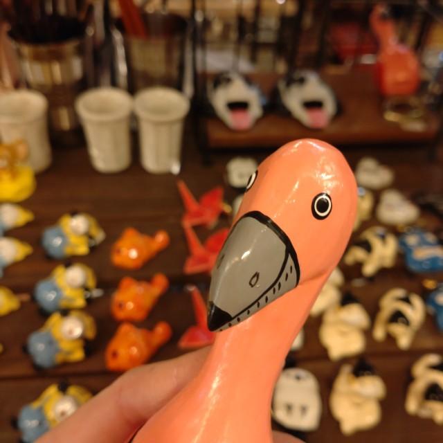 フラミンゴ栓抜き　ピンク　ビール　アルコール　アニマル　ユニーク　フラミンゴ　動物　鳥　