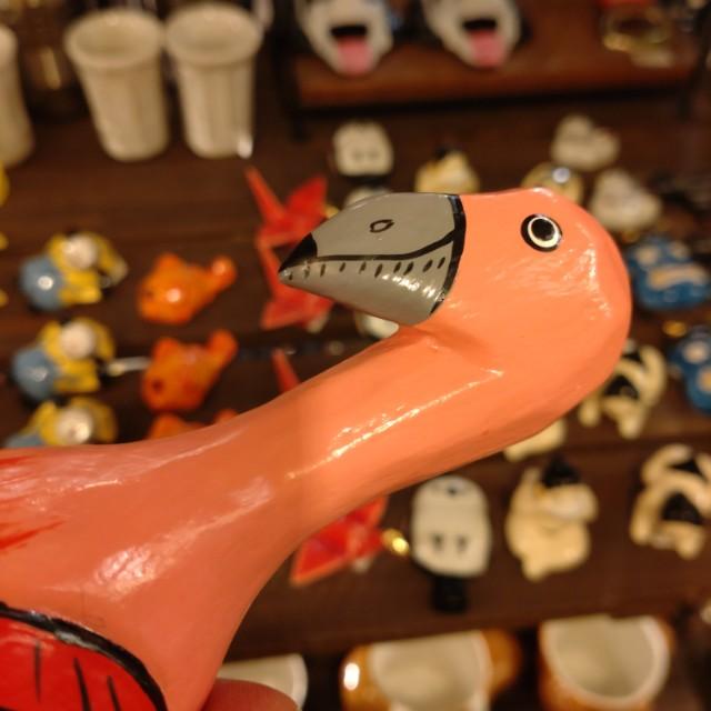 フラミンゴ栓抜き　ピンク　ビール　アルコール　アニマル　ユニーク　フラミンゴ　動物　鳥　