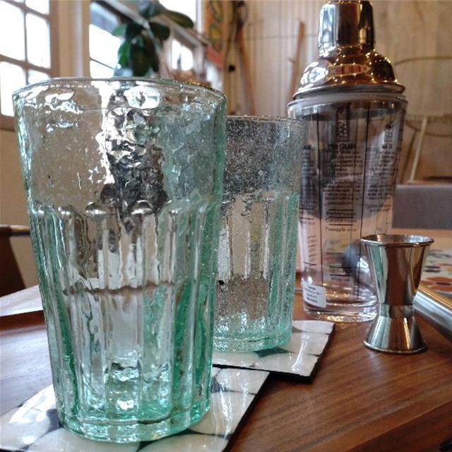 ベトナム　ビアホイグラス　グリーン　タンブラー　ビールグラス　アルコールグラス　生ビール　コールドドリンク