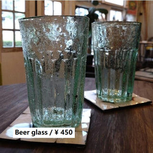ベトナム　ビアホイグラス　グリーン　タンブラー　ビールグラス　アルコールグラス　生ビール　コールドドリンク