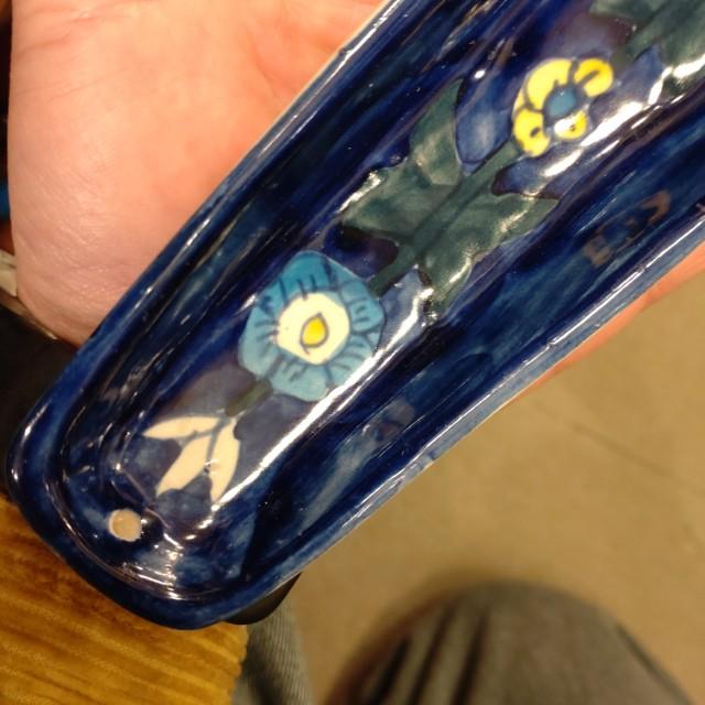 ブルーポタリ香立て　全3種　香立て　陶器　セラミック　インド　シャイプール　お香　線香　瞑想　リラックス　