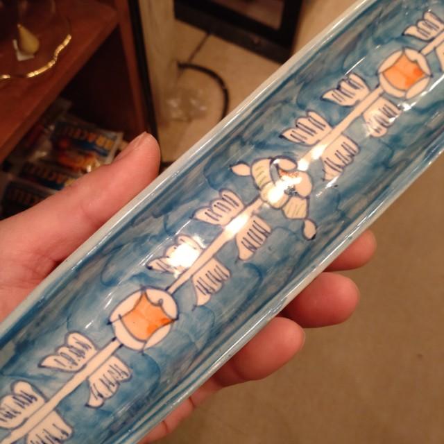 ブルーポタリ香立て　全3種　香立て　陶器　セラミック　インド　シャイプール　お香　線香　瞑想　リラックス　