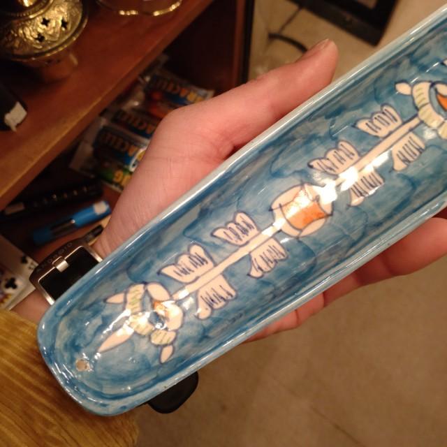 ブルーポタリ香立て　全3種　香立て　陶器　セラミック　インド　シャイプール　お香　線香　瞑想　リラックス　