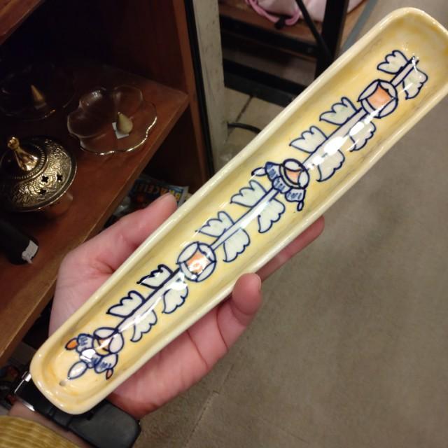 ブルーポタリ香立て　全3種　香立て　陶器　セラミック　インド　シャイプール　お香　線香　瞑想　リラックス　