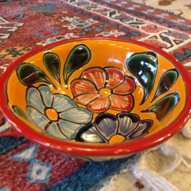 Mexico Guanajuato Ware Minibowl Red 2Types in total Smallbowl Yogurt Fruit bowl Small Plate Snacks