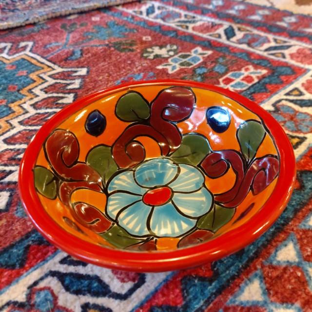 Mexico Guanajuato Ware Minibowl Red 2Types in total Smallbowl Yogurt Fruit bowl Small Plate Snacks