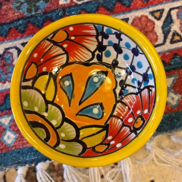 Mexico　Guanajuato Ware　Minibowl　Yellow 4Types in total　Smallbowl　Yogurt　Fruit bowl　Small Plate　Snacks
