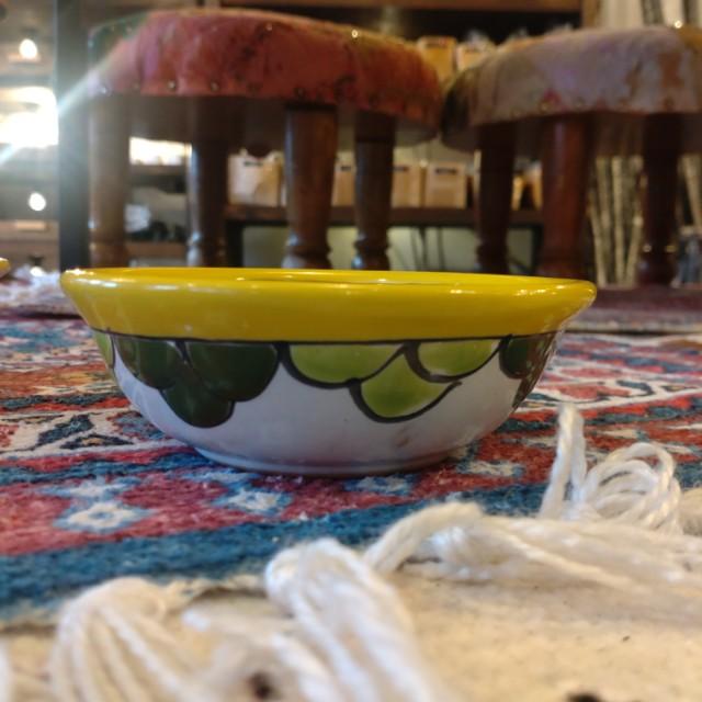 Mexico　Guanajuato Ware　Minibowl　Yellow 4Types in total　Smallbowl　Yogurt　Fruit bowl　Small Plate　Snacks