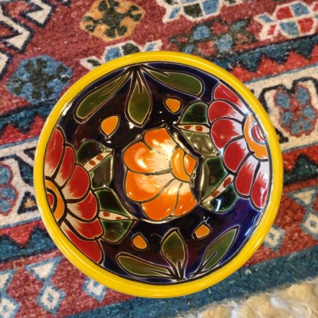 Mexico　Guanajuato Ware　Minibowl　Yellow 4Types in total　Smallbowl　Yogurt　Fruit bowl　Small Plate　Snacks