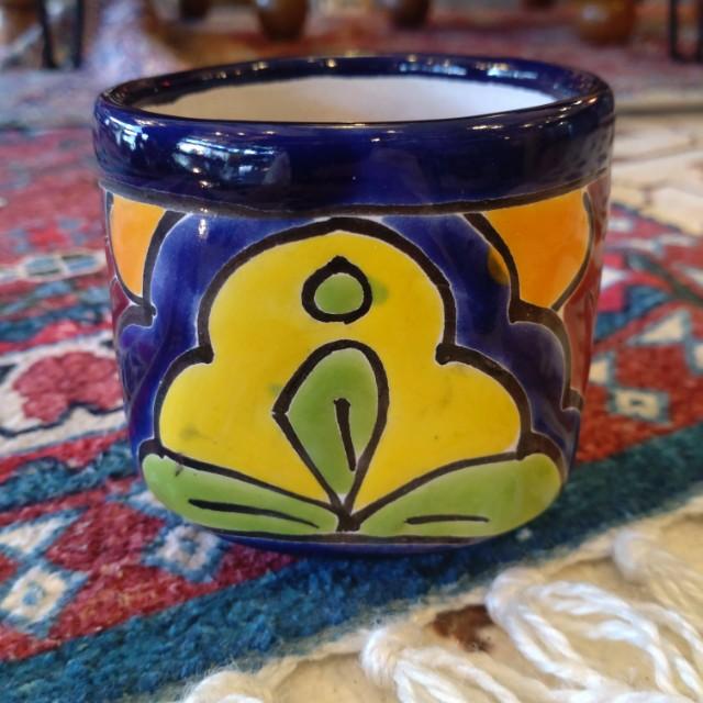Mexican Guanajuato Ware Navy Mug, Coffee Cup, Tea Cup, Soup Cup, Handmade Ceramic