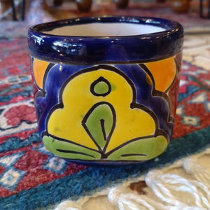 Mexican Guanajuato Ware Navy Mug, Coffee Cup, Tea Cup, Soup Cup, Handmade Ceramic