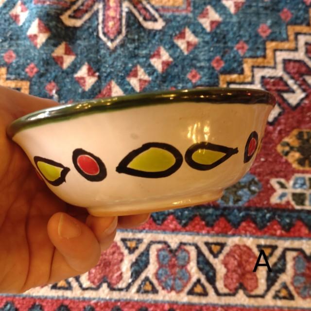 メキシコ　グアナファト焼　ミニボウル　グリーン　全3種　小鉢　ヨーグルト　フルーツボウル　小皿　おつまみ　豆皿