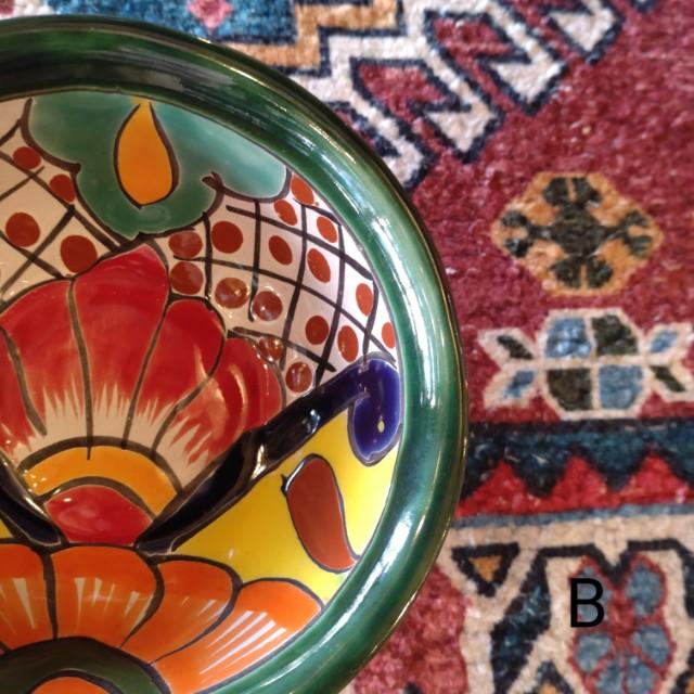 メキシコ　グアナファト焼　ミニボウル　グリーン　全3種　小鉢　ヨーグルト　フルーツボウル　小皿　おつまみ　豆皿