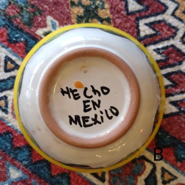 メキシコ　グアナファト焼　ミニボウル　イエロー　小鉢　ヨーグルト　フルーツボウル　小皿　おつまみ　豆皿