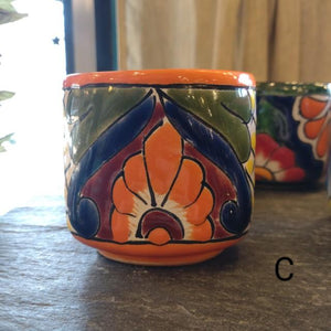 メキシコ　グアナファト焼　マグカップ　オレンジ　全2種　コーヒーカップ　テ ィーカップ　スープカップ　コップ　ハンドメイド　陶器