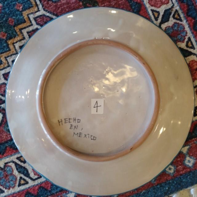 Mexico Guanajuato Ware Round Plate Blue 2 Types In Total Pltter Maindish Pasta Plate Tacos　