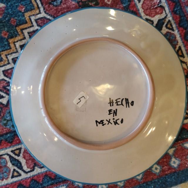 Mexico Guanajuato Ware Round Plate Blue 2 Types In Total Pltter Maindish Pasta Plate Tacos　