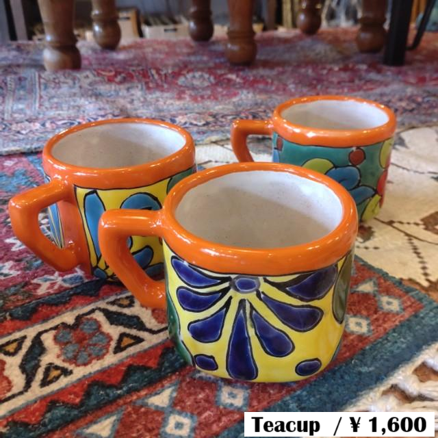 Mexico Guanajuato ware Mug Orange 3 Types in total Coffeecup Teacup Soupcup Cup Handmade Potteery