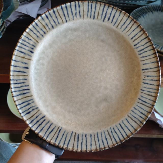 松葉8.0皿　大皿 日本製 美濃焼　和食器　和食　プレート　ワンプレート　メインディッシュ