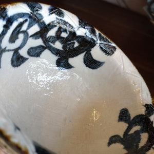 手書きたこ唐草　両手付ブイヨンスープボウル　スープボウル 日本製 美濃焼 和食器 和食　小鉢　